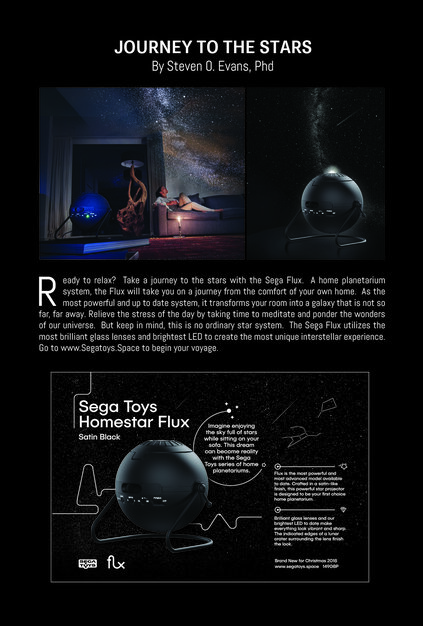 Sega Toys Homestar Flux (Satin Black) Home Planetarium Star